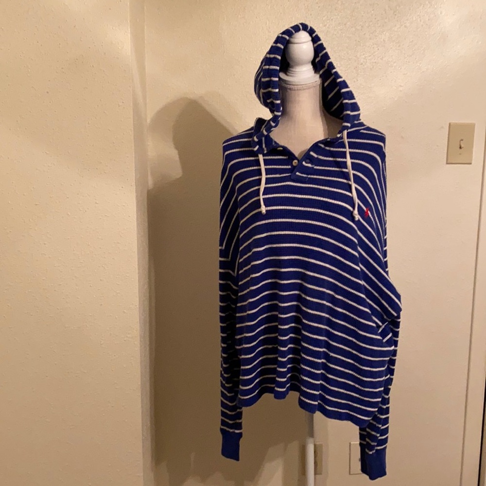 RED HORSEMAN striped pullover